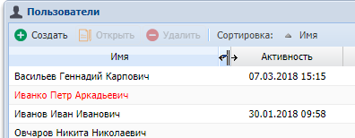 Пример настройки ширины столбца